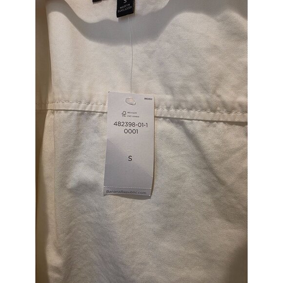 NWT Banana Republic Ivory Military Style Full Bell Sleeve Jacket Women's S - Picture 5 of 8